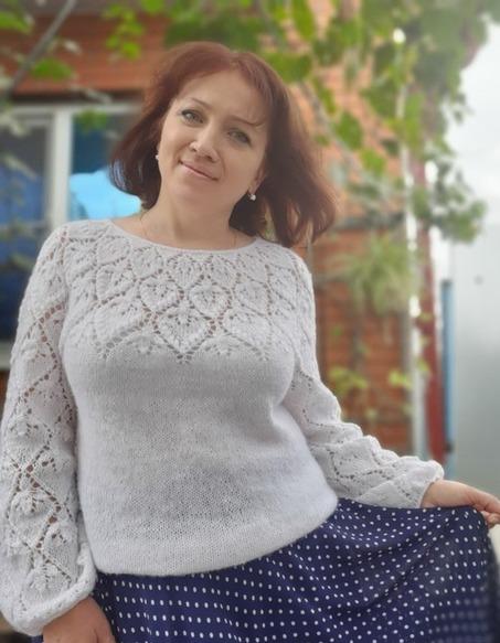 Джемпер "Нежность" в белом