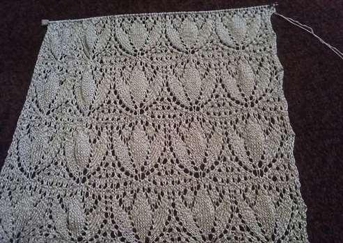 Джемпер Тюльпаны вяжем вместе!