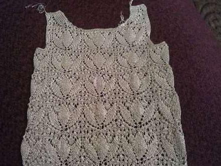 Джемпер Тюльпаны вяжем вместе!