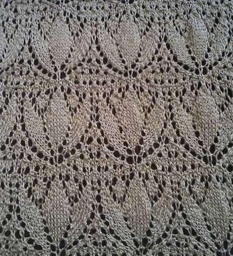 Джемпер Тюльпаны вяжем вместе!