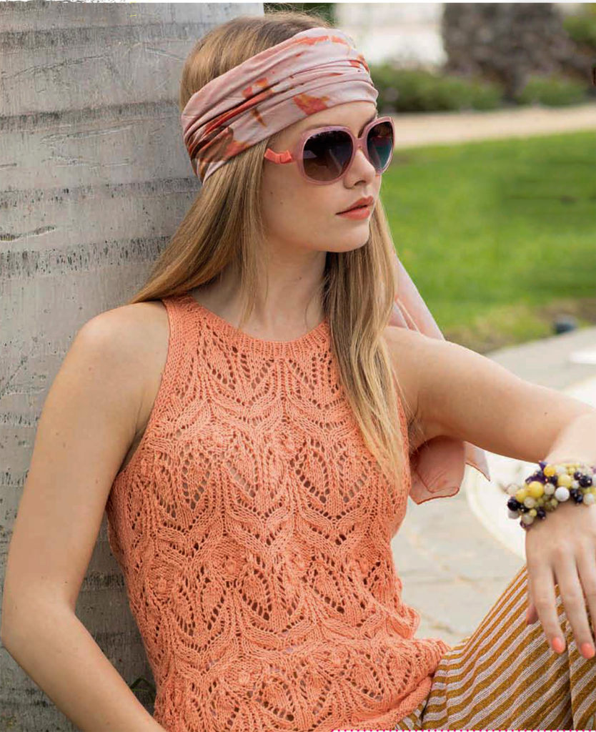 Ажурный топ спицами