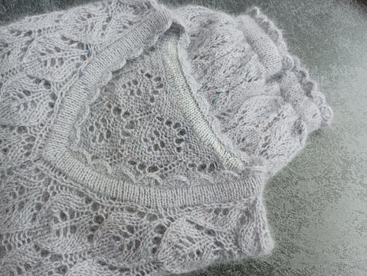 Продолжаю тестировать пряжу Артленд, параллельно создавая пушистые, ажурные модели. В этот раз проверке в том, что «хватит ли 5 мотков на изделие?» испытываю пряжу «Beans».-7