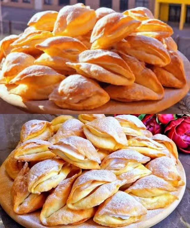 The image may contain: puff pastry, babka, and a pie in a pot