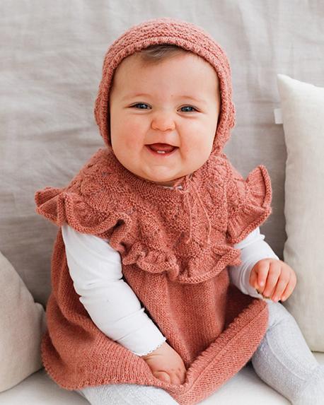 Sweet Primrose Dress / DROPS Baby 43-15 - Knitted dress for babies and children in DROPS Alpaca. The piece is worked top down with round yoke, lace pattern and flounce on the yoke. Sizes 0 – 6 years.