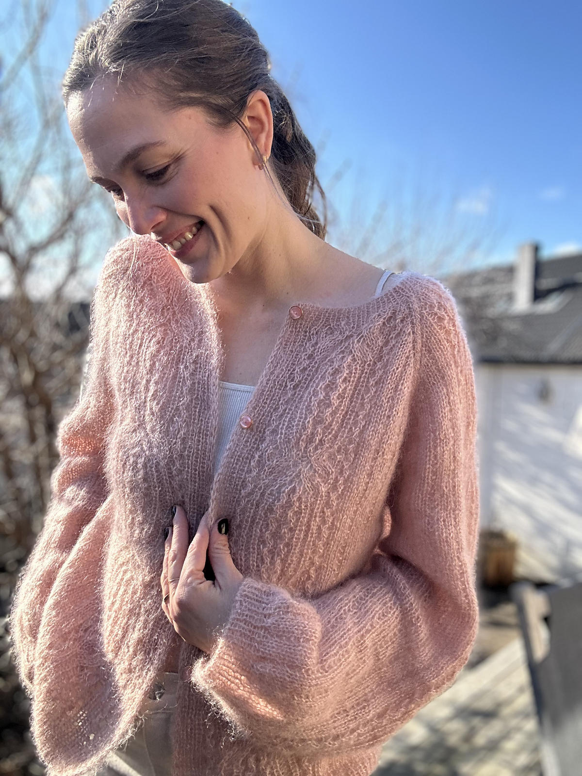 Красивый кардиган спицами