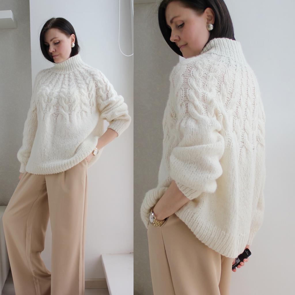 Мастер-класс Свитер Косы