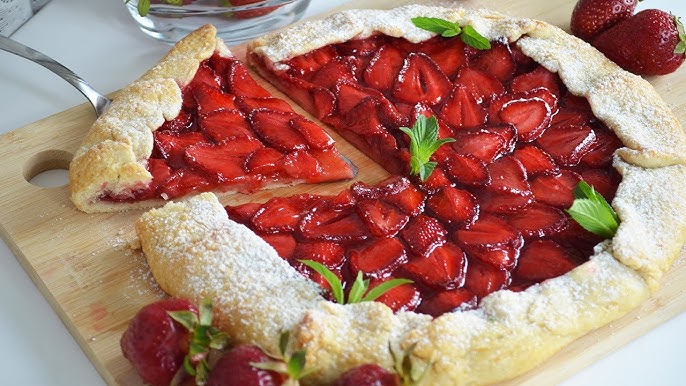 БЫСТРАЯ летняя ВЫПЕЧКА 🥰Галета с клубникой🍓 | Biscuit with ...