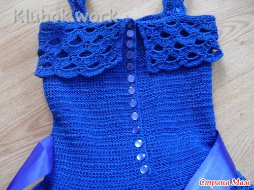 Платье крючком на День Рождения