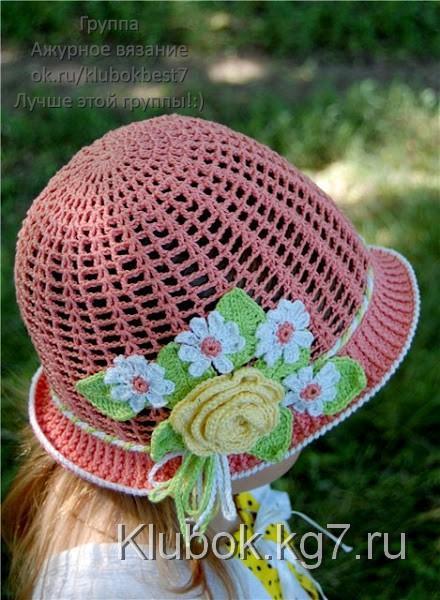 Вяжем чудесные летние шляпки-панамки для девочек