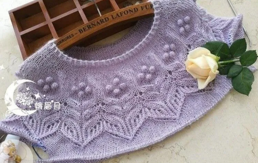 Схема кокетки спицами Схема кокетки спицами