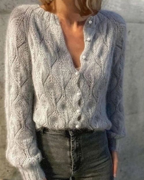 Французские кофточки на пуговицах из мохера  Французские кофточки на пуговицах из мохера