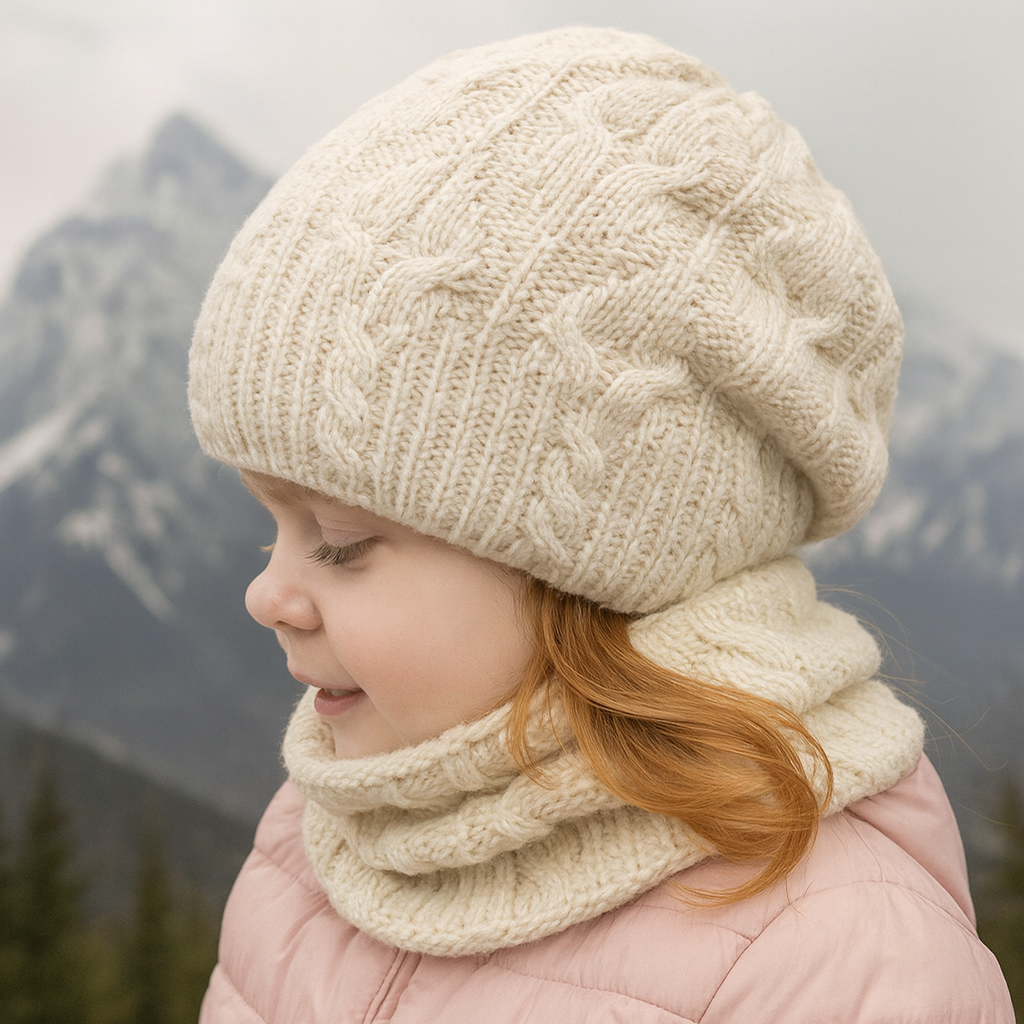 Шапка и снуд спицами Шапка и снуд спицами