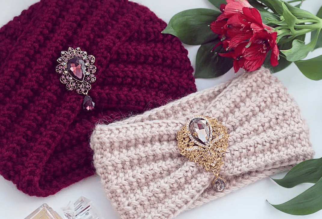 Шапка-чалма спицами Шапка-чалма спицами