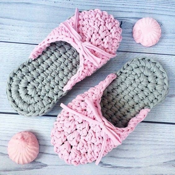 Тапочки крючком Тапочки крючком