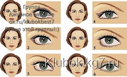 Коррекция формы глаз с помощью макияжа