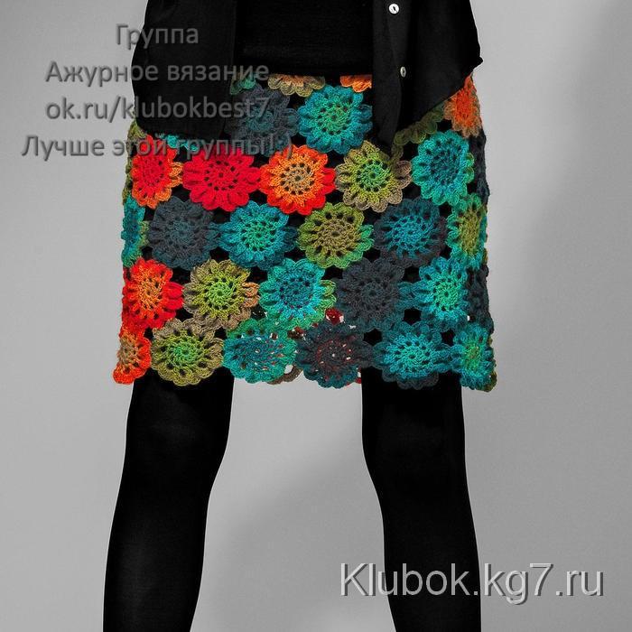 Цветочная юбка от Elke Schroder