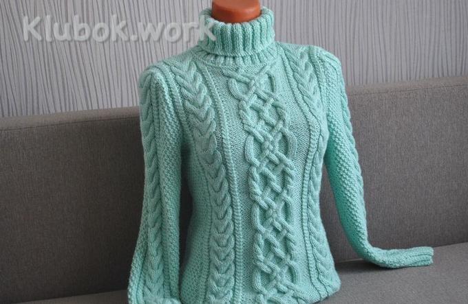 БИРЮЗОВЫЙ  СВИТЕР БИРЮЗОВЫЙ  СВИТЕР