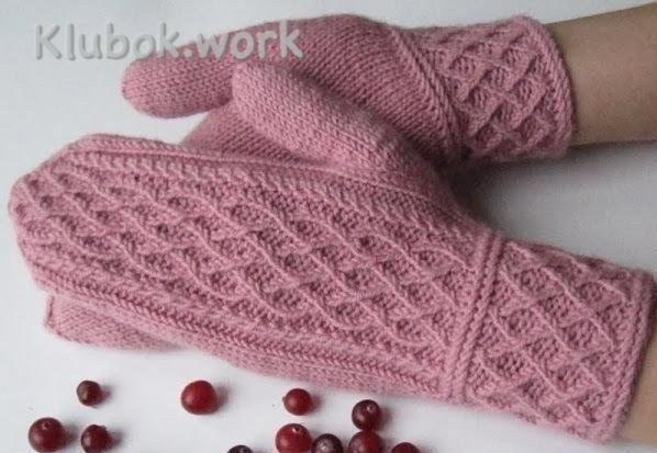 Рукавицы спицами Рукавицы спицами