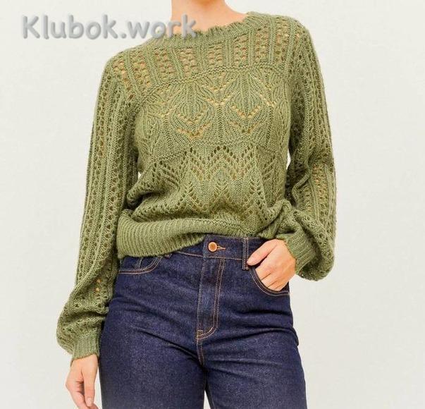 Схема узора для ажурного джемпера Схема узора для ажурного джемпера