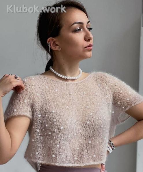 Блуза спицами Блуза спицами