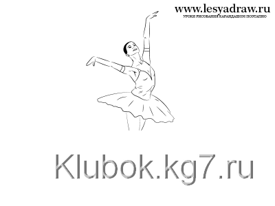 How to draw a ballerina with a pencil