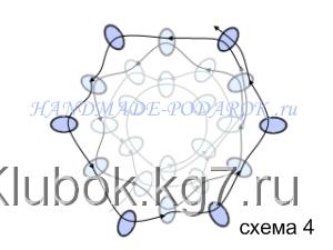 ландыши из бисера схема