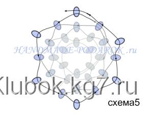 ландыши из бисера схема