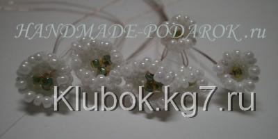 ландыши из бисера ландыши из бисера