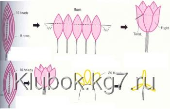 тюльпаны из бисера