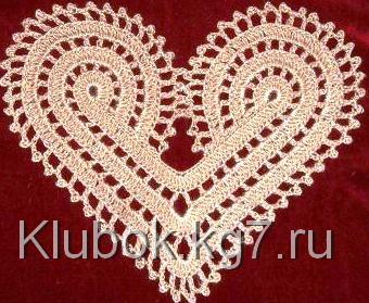 Салфетка «Золотое сердце»