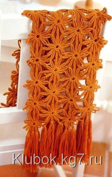 Шарфик из цветочков Шарфик из цветочков