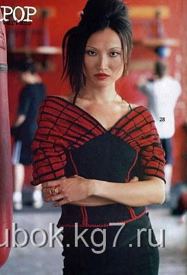 Эффектно: корсет спицами с рукавами Эффектно: корсет спицами с рукавами