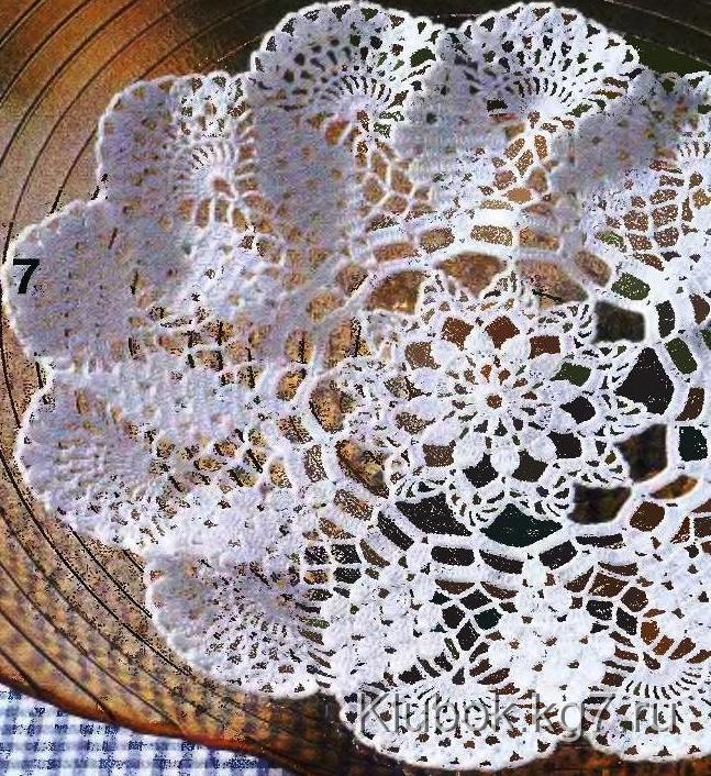 Салфетка цветок