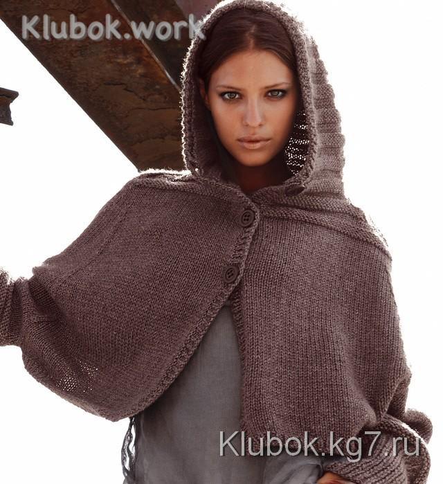 Пончо с капюшоном Пончо с капюшоном