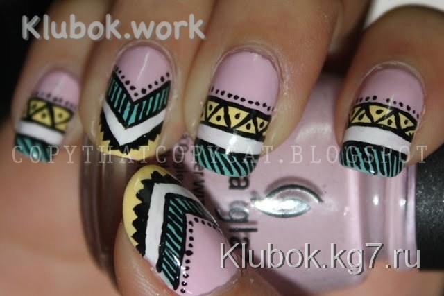 Этно маникюр. Этно маникюр.