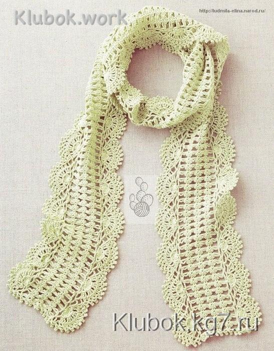 Шарф крючком Шарф крючком
