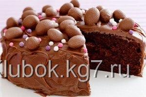 Шоколадный пасхальный торт