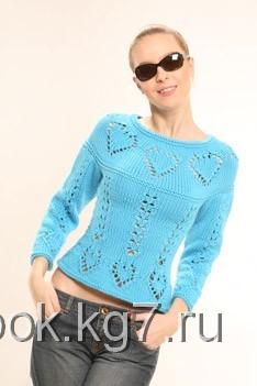 Бирюзовый пуловер Бирюзовый пуловер