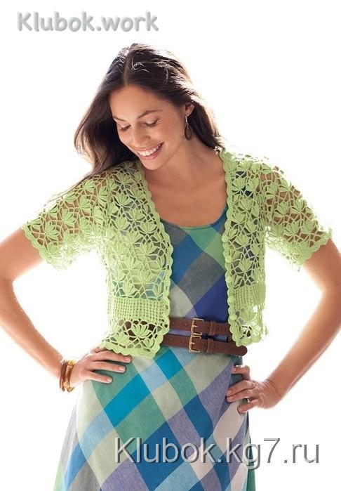 Красивый узор для летнего жакета Красивый узор для летнего жакета