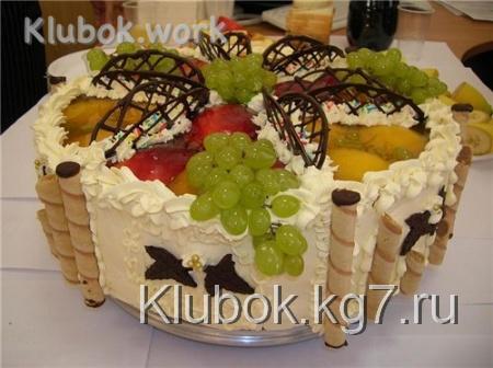 Торт виноградный из йогурта Торт виноградный из йогурта