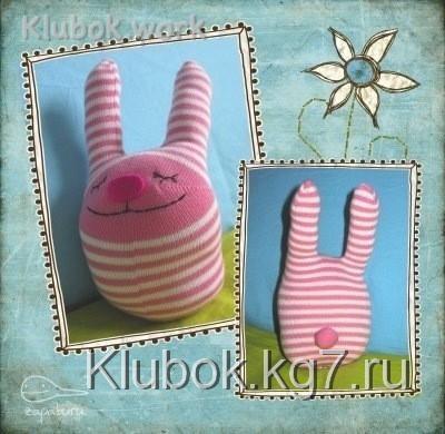 Зайчик из старого носка Зайчик из старого носка