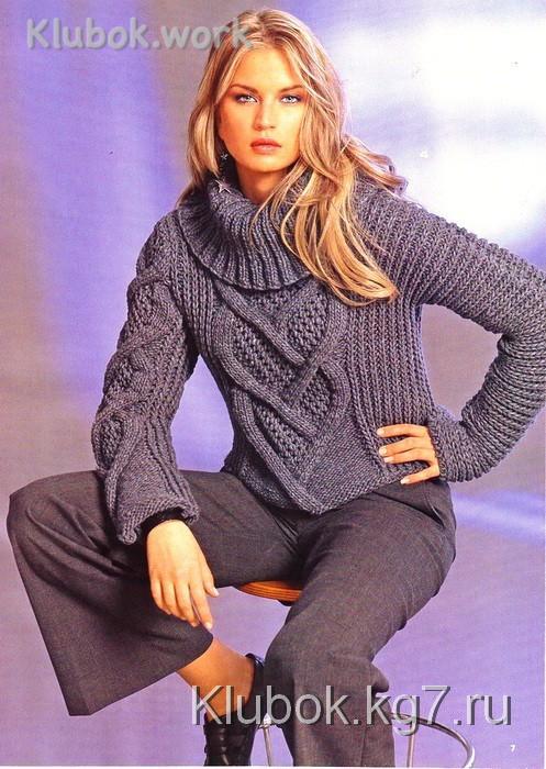 ПУЛОВЕР С ЦЕНТРАЛЬНОЙ КОСОЙ ПУЛОВЕР С ЦЕНТРАЛЬНОЙ КОСОЙ