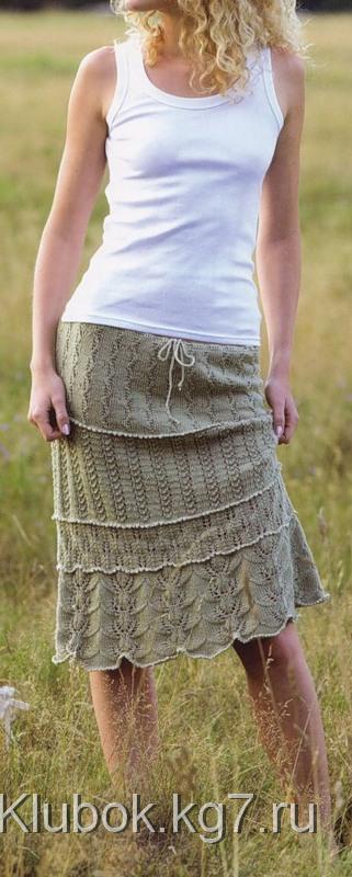 Ажурная многослойная юбка (Lace Tiered Skirt)