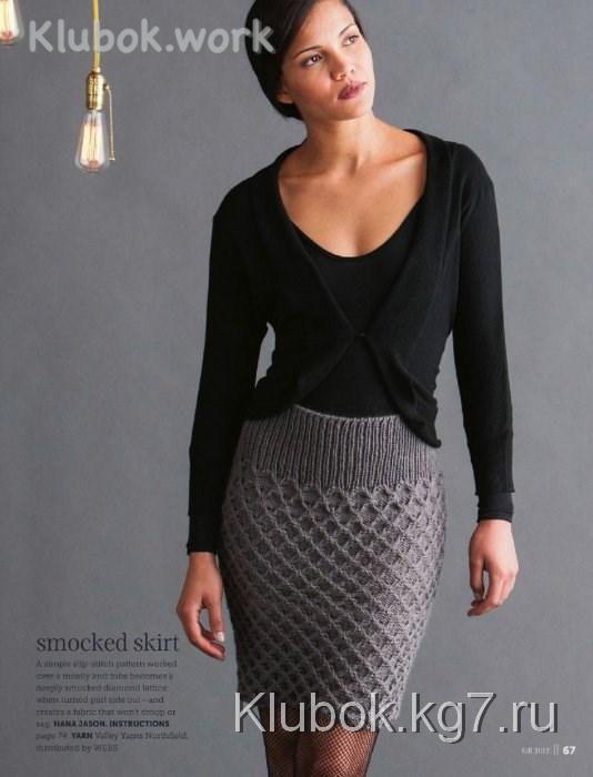 Бесшовная юбка спицами от HANA JASON Бесшовная юбка спицами от HANA JASON