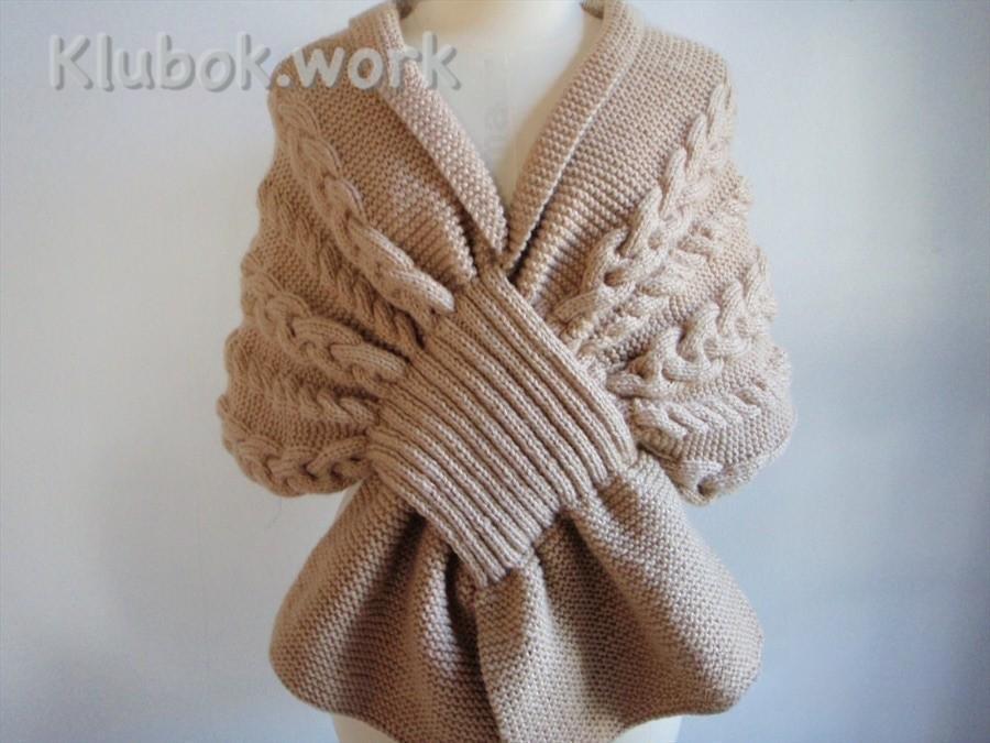 НЕОБЫЧНЫЙ ШАРФ-НАКИДКА НЕОБЫЧНЫЙ ШАРФ-НАКИДКА