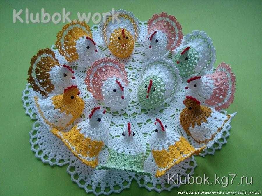 Пасхальные зайчики и пасхальные курочки - схема вязания   фото Пасхальные зайчики и пасхальные курочки - схема вязания   фото