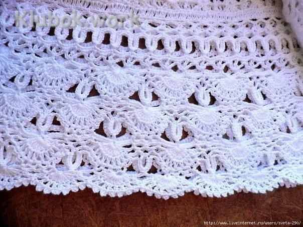 Красивый узор крючком. Красивый узор крючком.