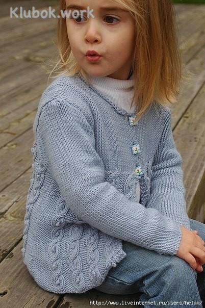 Детский жакет Little Cable из Sublime! Детский жакет Little Cable из Sublime!