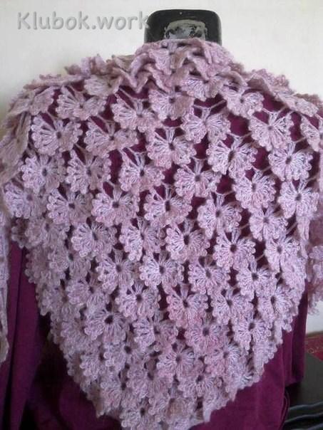 Шаль  крючком Шаль  крючком