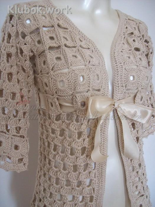 Жакет крючком Жакет крючком